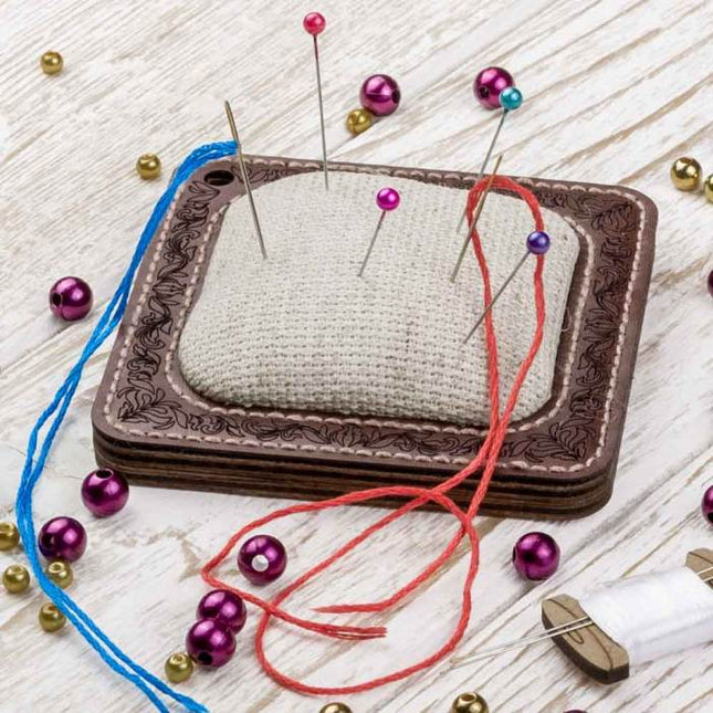 Craft kit for creating a pin cushion