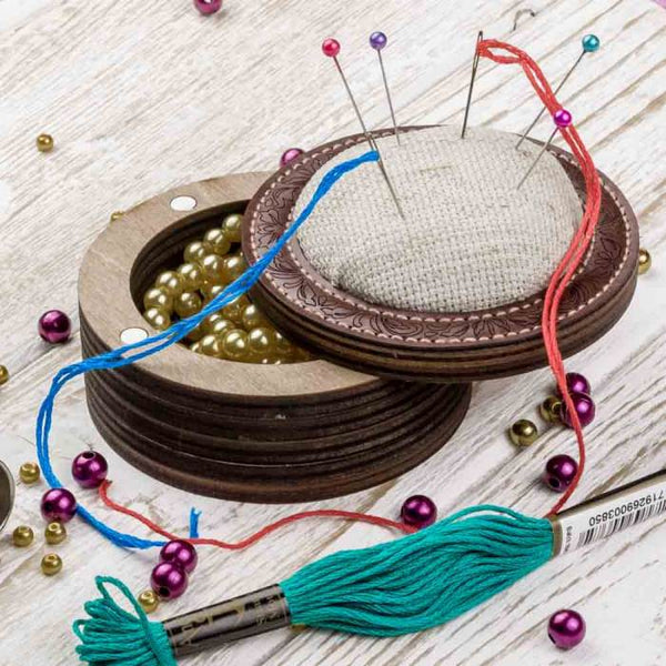 Craft kit for creating a pin cushion