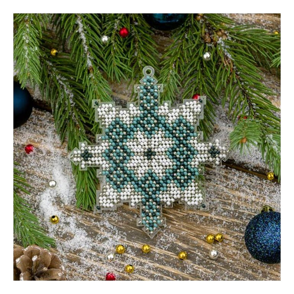 Bead embroidery kit on a plastic base "Christmas tree toys"