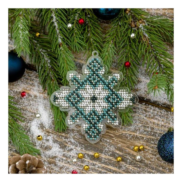 Bead embroidery kit on a plastic base "Christmas tree toys"