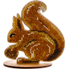 DIY Beaded embroidery on wood kit "Squirrel"