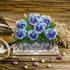 DIY Bead embroidery kit on wood "Violets"