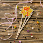 DIY Bead embroidery kit on wood 