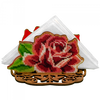 DIY napkin holder kit "Red Rose"