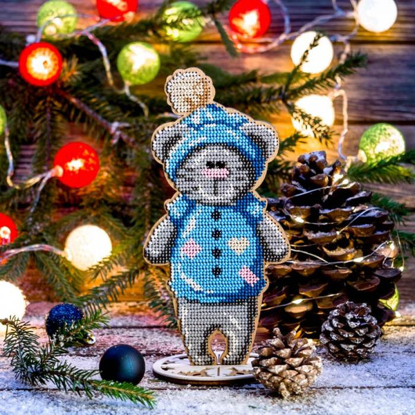 DIY Christmas tree toy kit "Christmas baby bear"