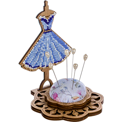 DIY needle cushion kit, needle minder "Dress"