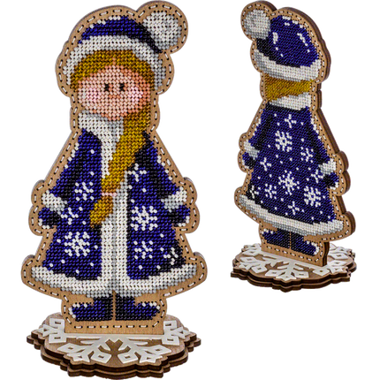 DIY Christmas tree toy kit "Snow Maiden"