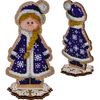 DIY Christmas tree toy kit "Snow Maiden"