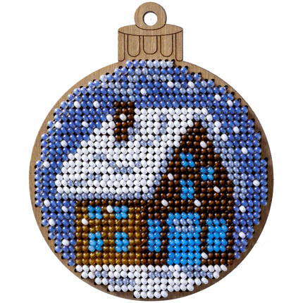 DIY Christmas tree toy kit "Winter house"