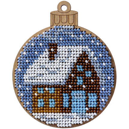 DIY Christmas tree toy kit "Winter house"