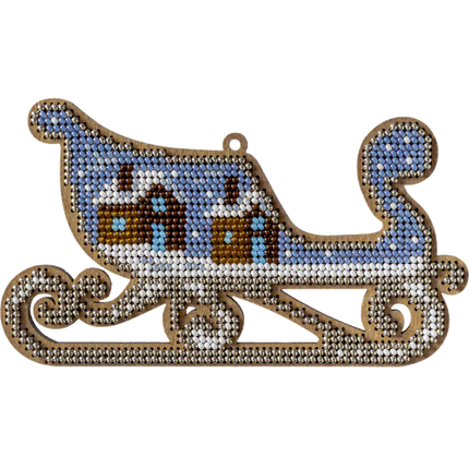 DIY Christmas tree toy kit "Christmas sleigh"