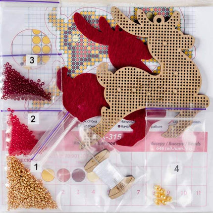 DIY Christmas tree toy kit "Christmas deer"