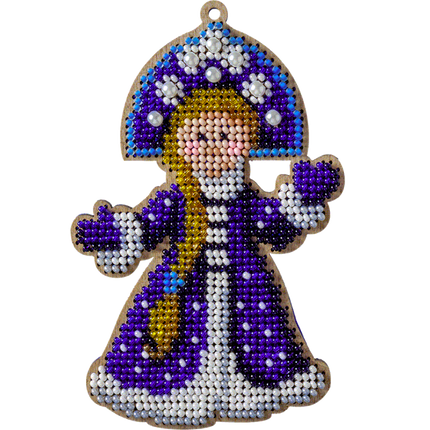 DIY Christmas tree toy kit "Snow-maiden"