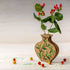 DIY Bead Embroidery on wood kit "Beaded leaves" Flower vase