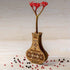 DIY Bead Embroidery on wood kit "Beaded ornament" Flower vase