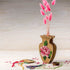 DIY Bead Embroidery on wood kit "Pink rose" Flower vase