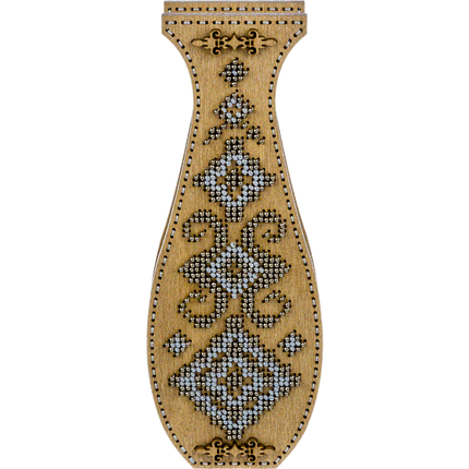 DIY Bead Embroidery on wood kit "Beaded flowers" Flower vase