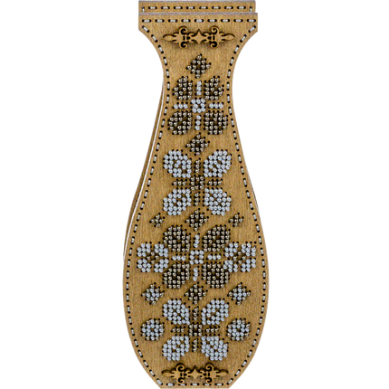 DIY Bead Embroidery on wood kit "Beaded flowers" Flower vase