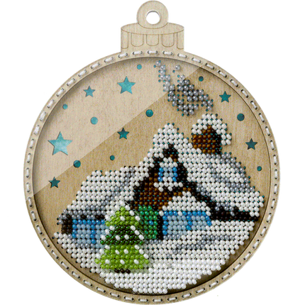 DIY Christmas tree toy kit "Winter House"