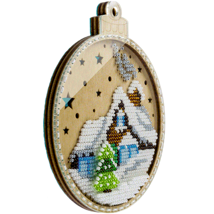DIY Christmas tree toy kit "Winter House"