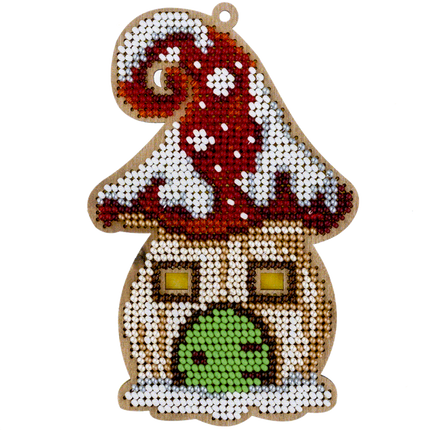 DIY Christmas tree toy kit "Mushroom house"
