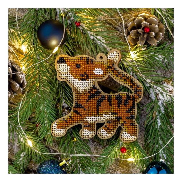 DIY Christmas tree toy kit "Tiger cub"