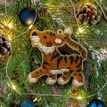 DIY Christmas tree toy kit "Tiger cub"