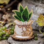 DIY Bead embroidery kit on wood 