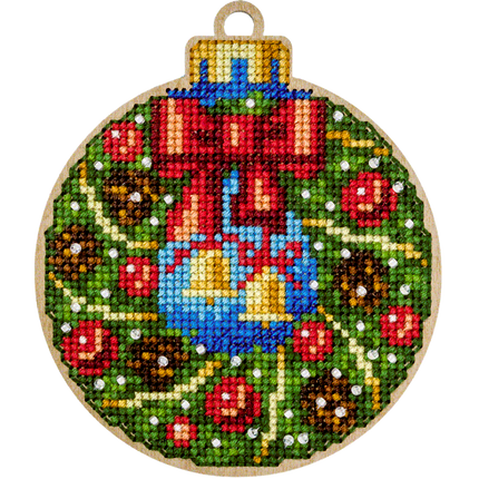 DIY Christmas tree toy kit "Christmas Wreath"