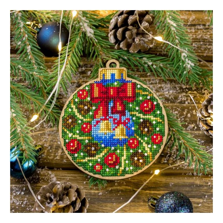 DIY Christmas tree toy kit "Christmas Wreath"