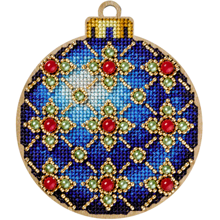 DIY Christmas tree toy kit "Blue Ball"
