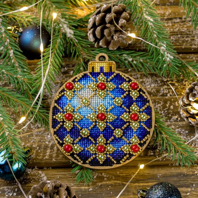 DIY Christmas tree toy kit "Blue Ball"