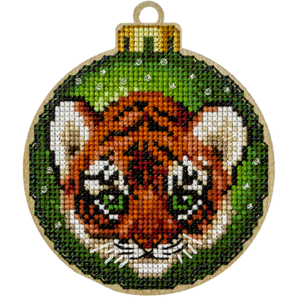 DIY Christmas tree toy kit "Tiger cub"