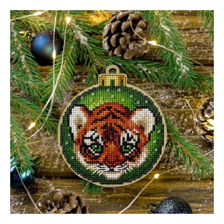 DIY Christmas tree toy kit "Tiger cub"