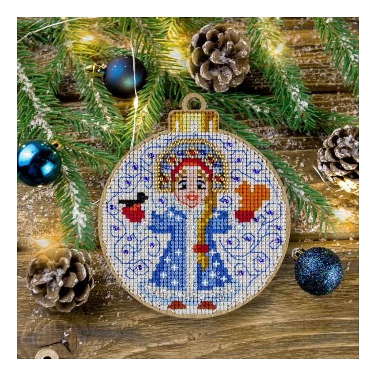 DIY Christmas tree toy kit "Snow Maiden"