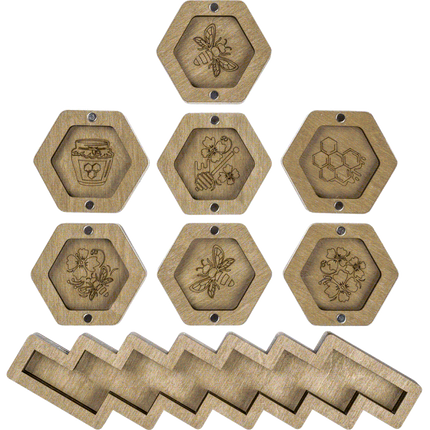 Set of mini bead organizers "Honeycomb"