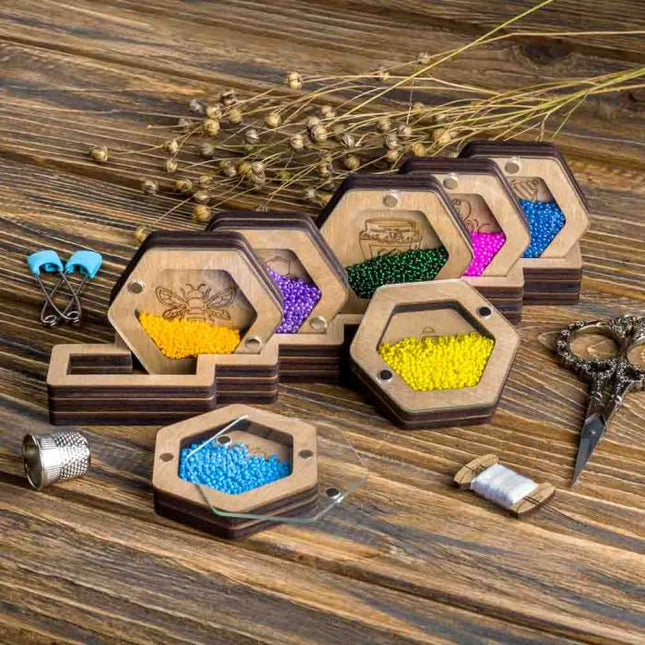 Set of mini bead organizers "Honeycomb"