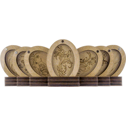 Set of mini bead organizers "Ovals"
