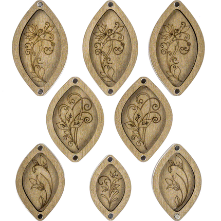 Set of mini bead organizers "Lotus"