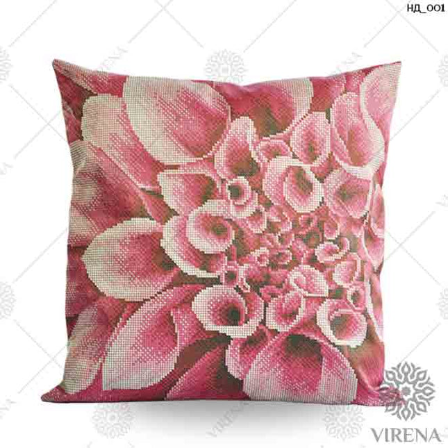 DIY Bead embroidery cushion cover kit "Grisanthemum"