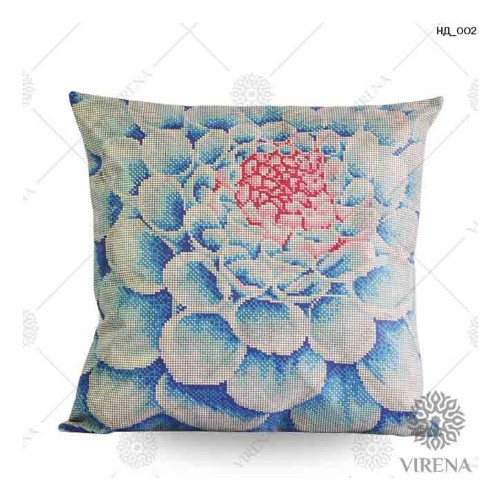 DIY Bead embroidery cushion cover kit "Ice flower"