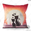 DIY Bead embroidery cushion cover kit "Cats in love"