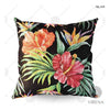 DIY Bead embroidery cushion cover kit "Tropical flowers"