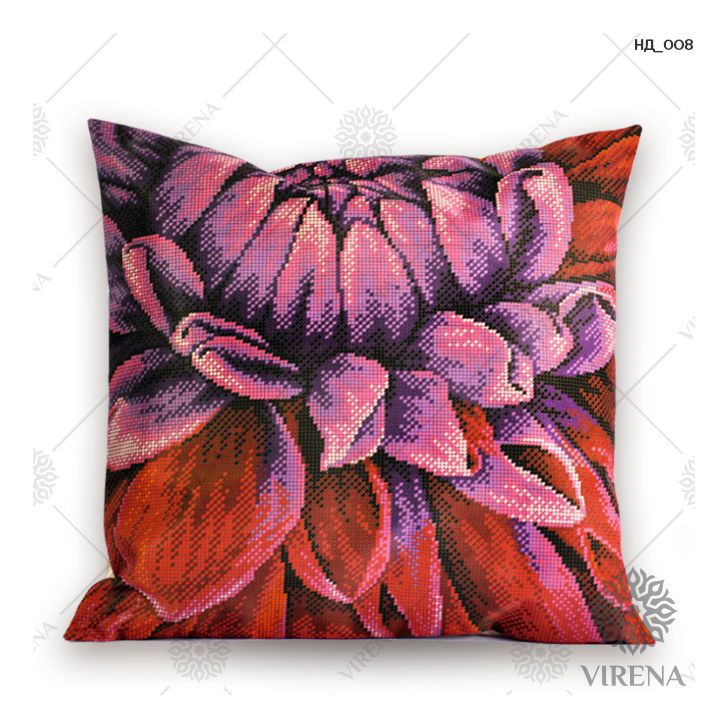 DIY Bead embroidery cushion cover kit "Grisanthemum"