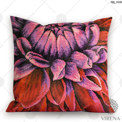 DIY Bead embroidery cushion cover kit "Grisanthemum"