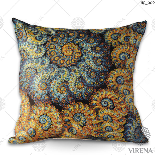 DIY Bead embroidery cushion cover kit "Magic flowers"