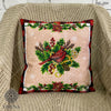 DIY Bead embroidery cushion cover kit "Christmas Cardinal"