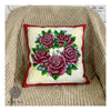 DIY Bead embroidery cushion cover kit "Wreath of roses"