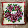 DIY Bead embroidery cushion cover kit "Wreath of roses"
