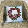 DIY Bead embroidery cushion cover kit "Flower wreath"